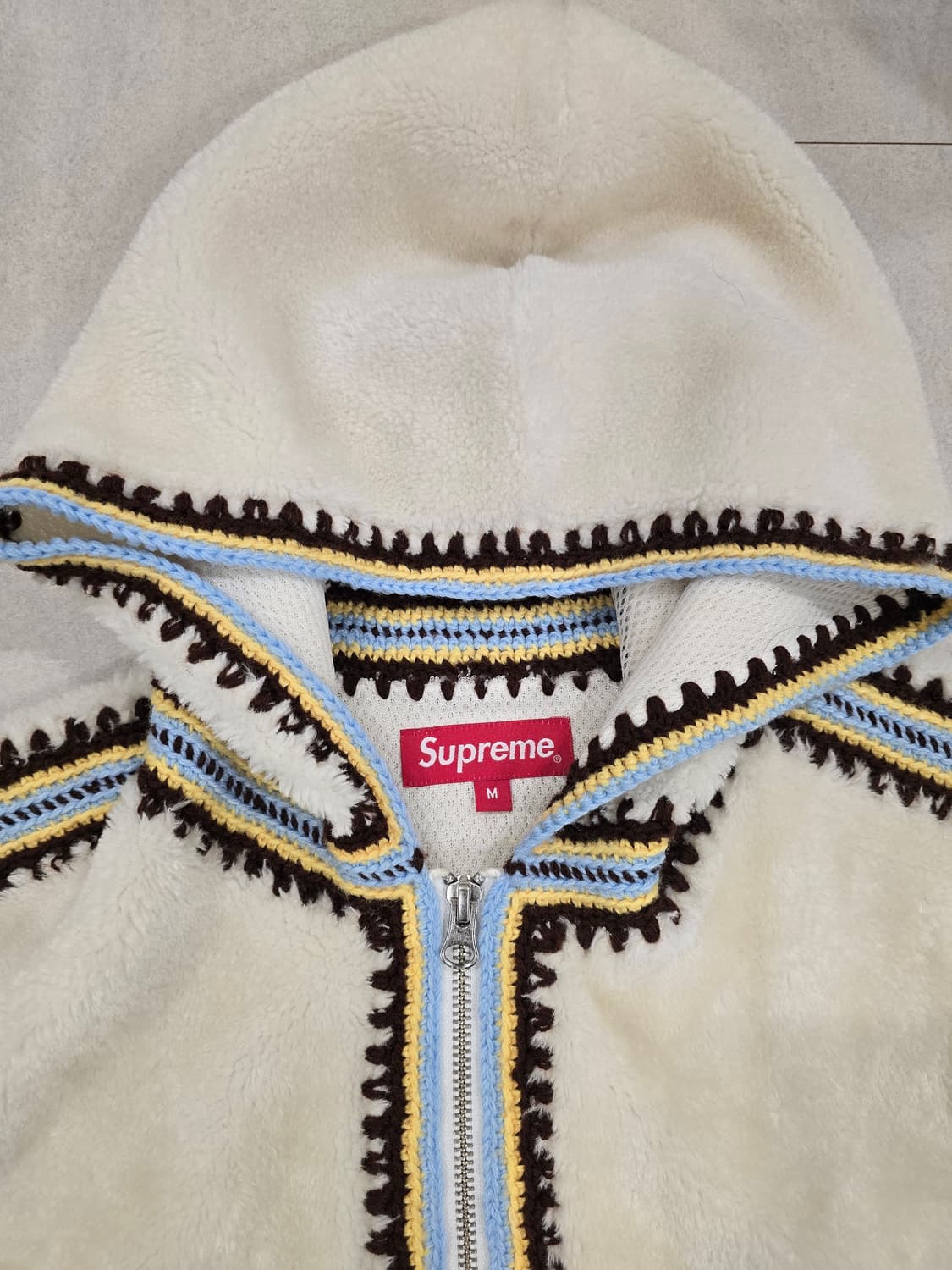 Supreme 슈프림 크로쉐 후드집업 M 상품이미지3