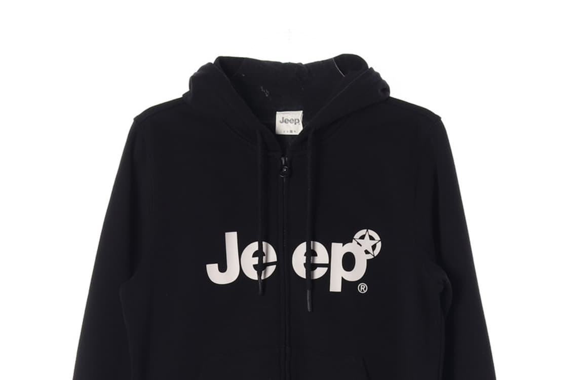Jeep 빅로고 블랙 후드 집업 L 상품이미지3