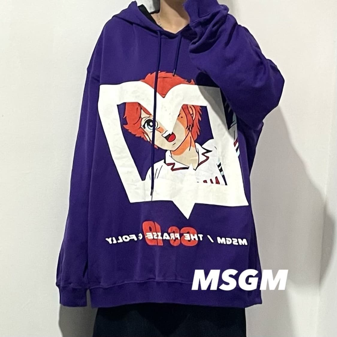 Msgm 프린팅 후드티 상품이미지1