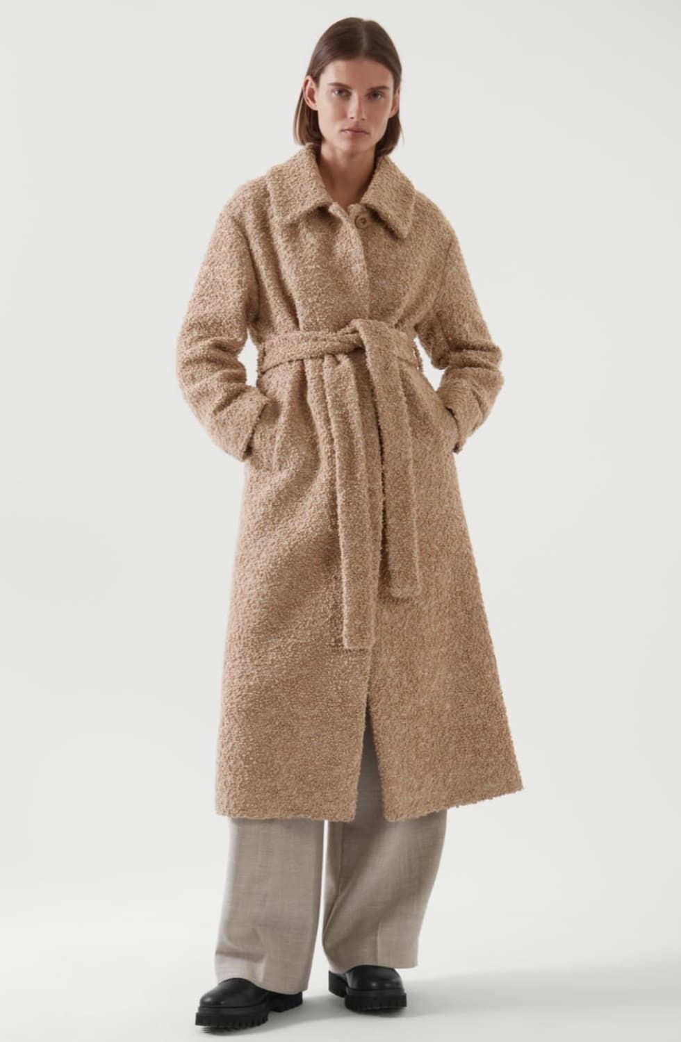 COS 코스 부클레 울 코트 상품이미지1