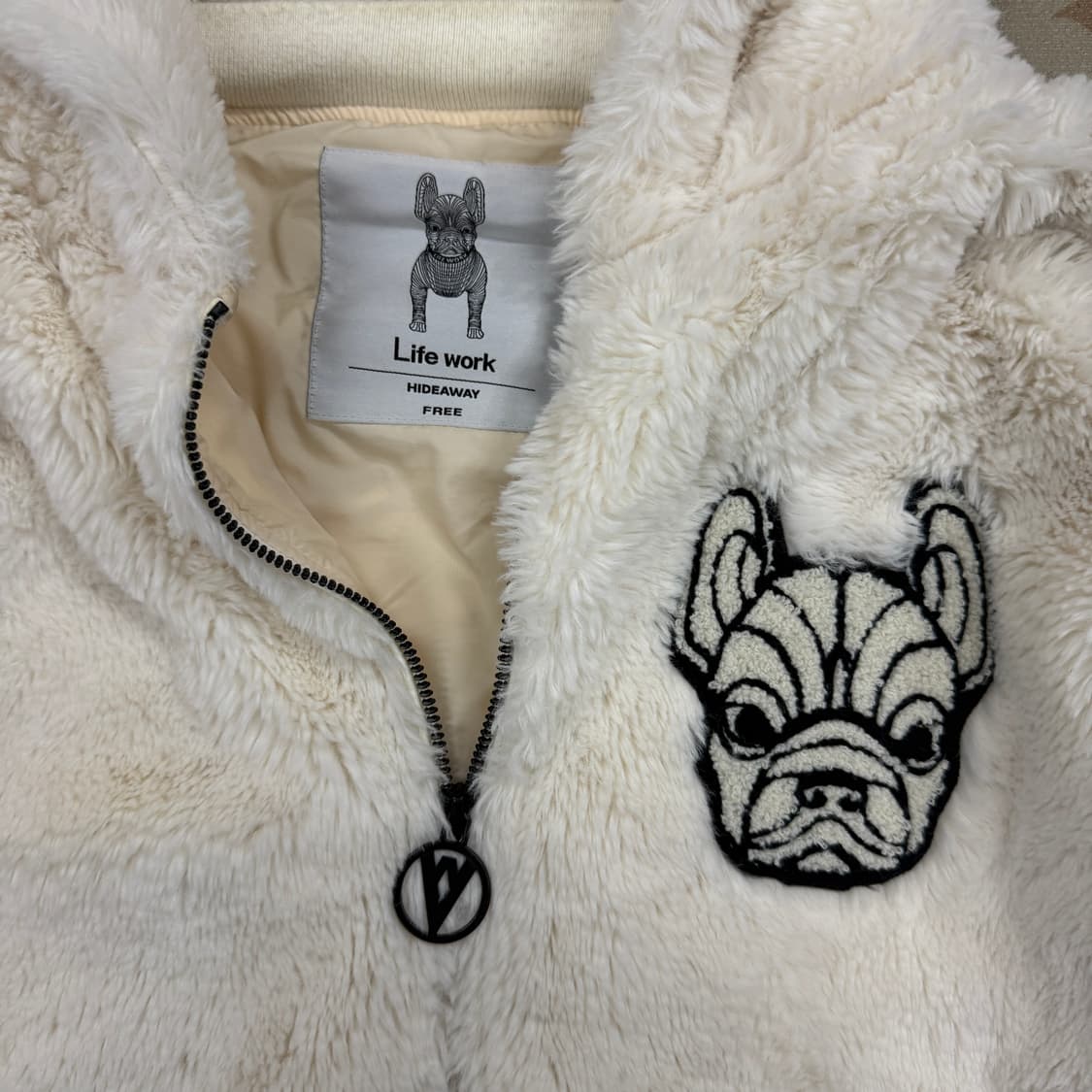 라이프워크 Lifework 밍스타 퍼 후드집업 자켓(아이보리) 상품이미지2