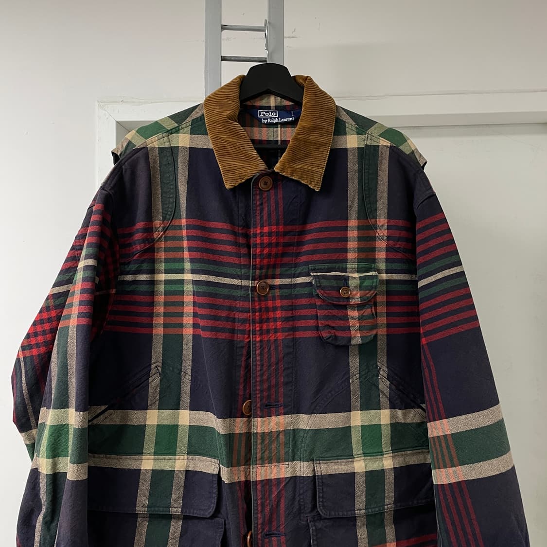 폴로 랄프로렌 체크 헌팅 자켓 L 상품이미지2