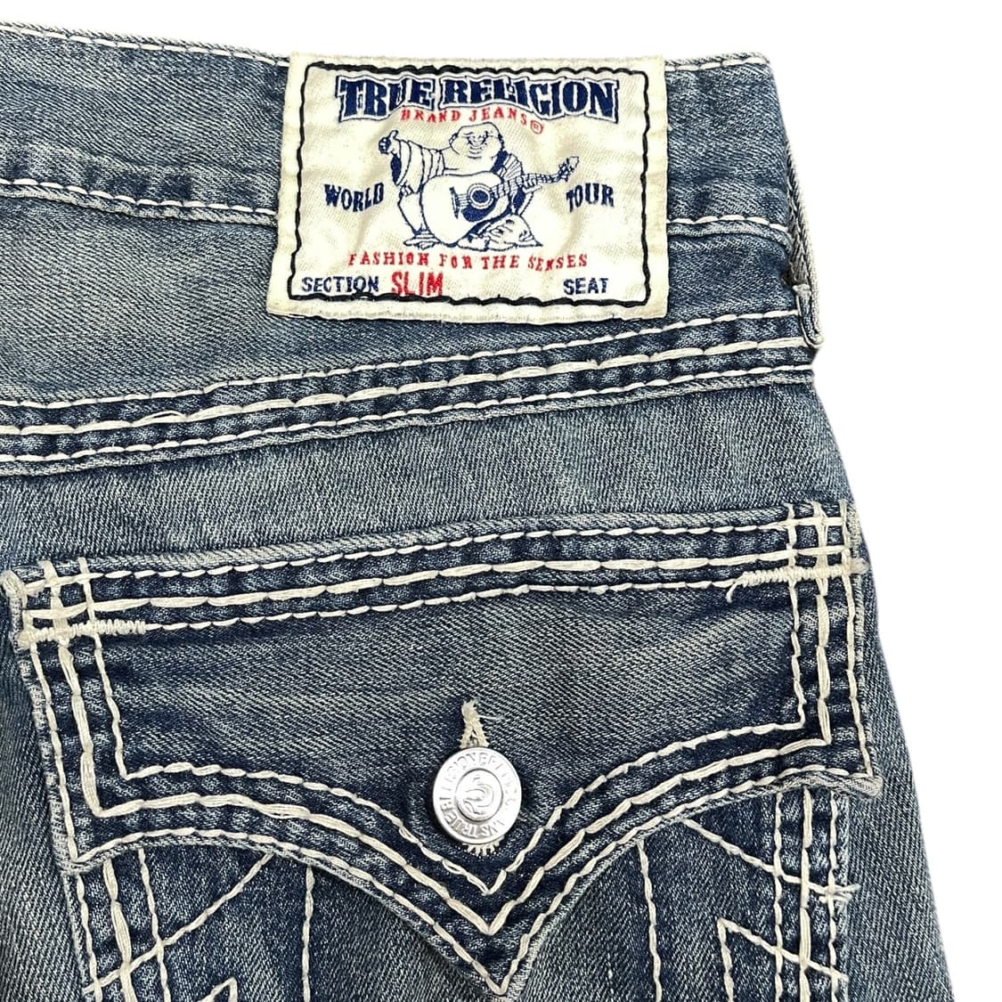 트루릴리전 빅스티치 슬림핏 데님팬츠 made in usa 상품이미지4