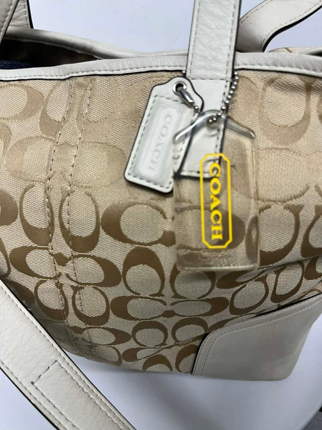 코치 시그니처 캔버스 투웨이 쇼퍼 숄더백 토트백 상품이미지8