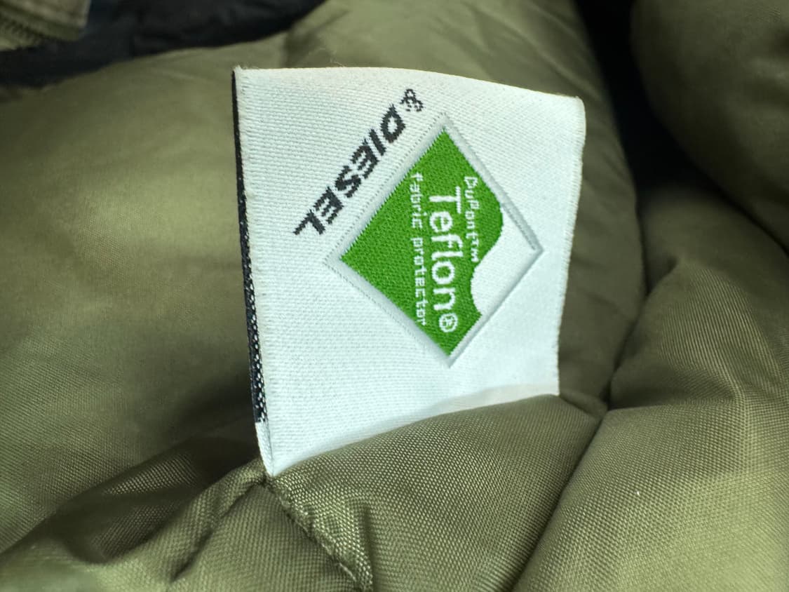 디젤 하이넥 후드털 야상패딩 100(L) 상품이미지8