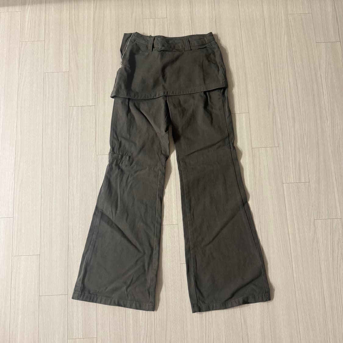 (1) 랩 레이어드 데님 팬츠 상품이미지5