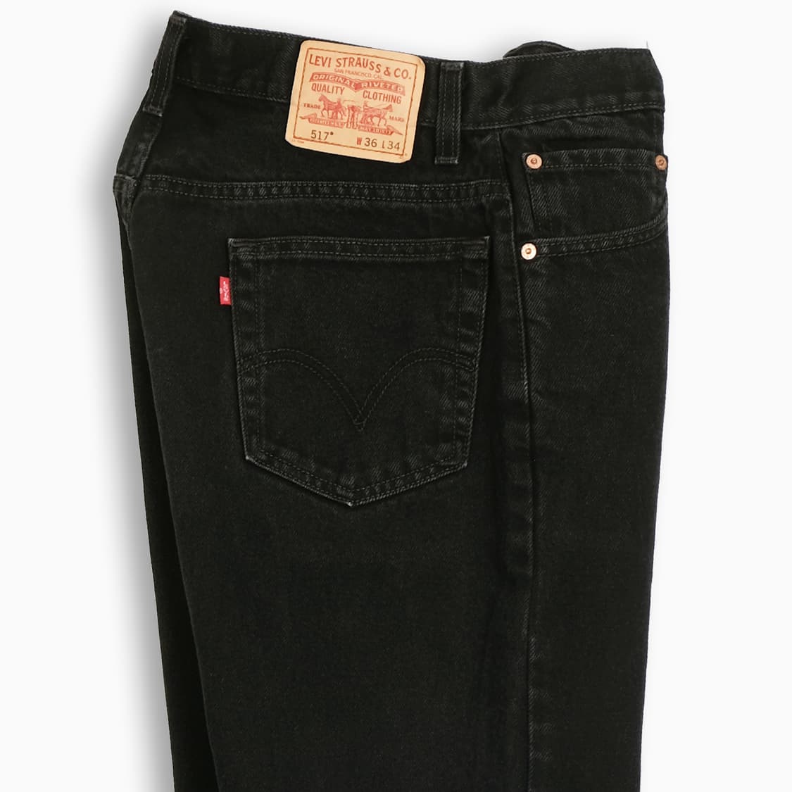 빈티지 리바이스 517 흑청 블랙진 35 인치 LV51736178 상품이미지5