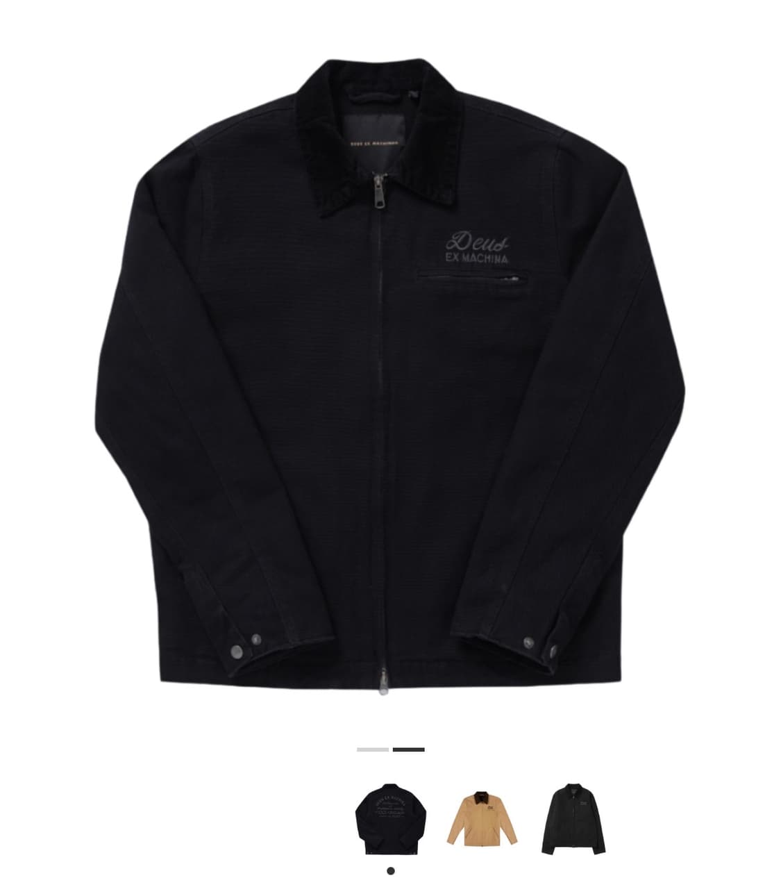 데우스 워크웨어 자켓 블랙 상품이미지1