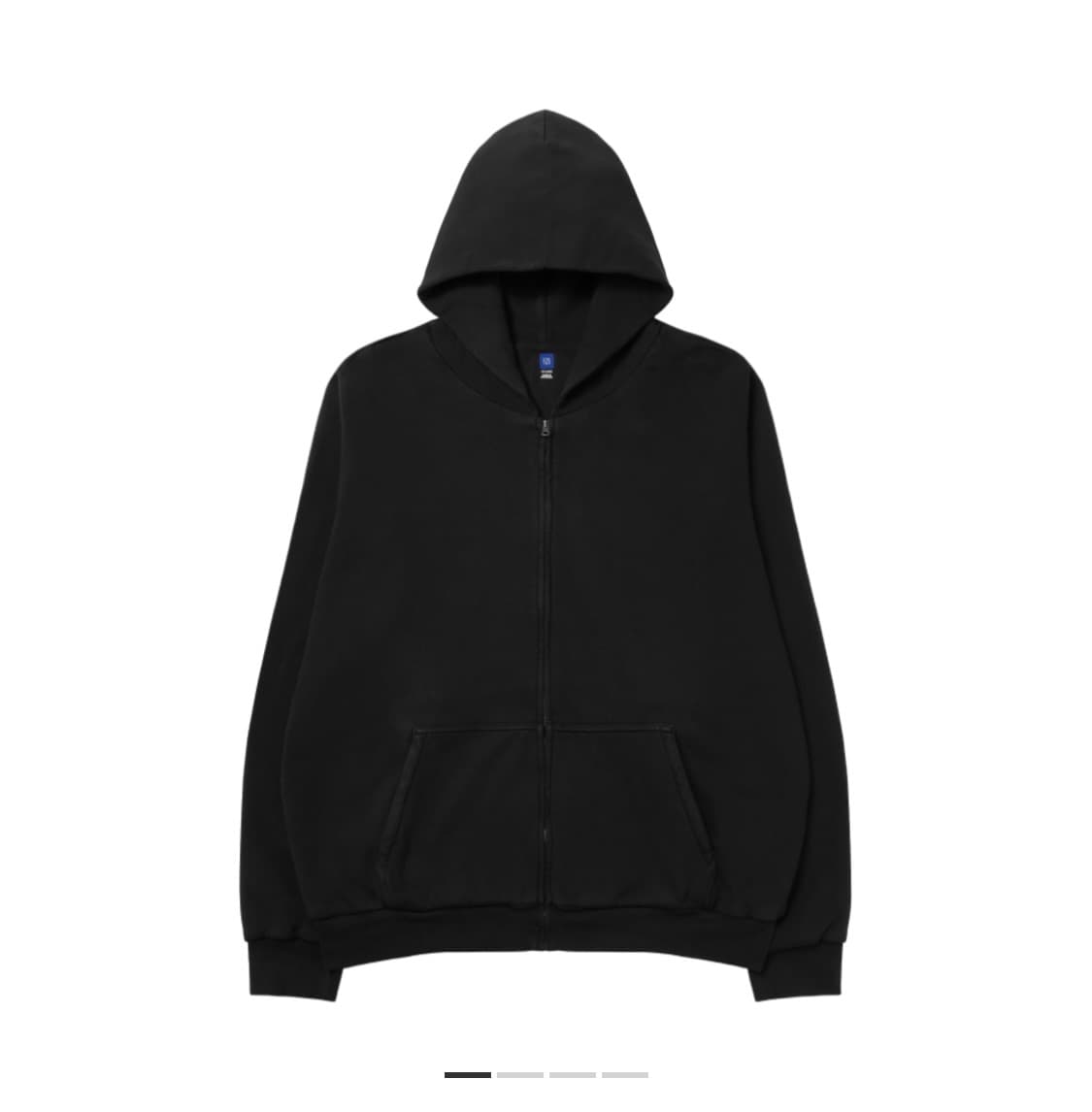 이지 YZY 후드 집업 블랙 상품이미지1