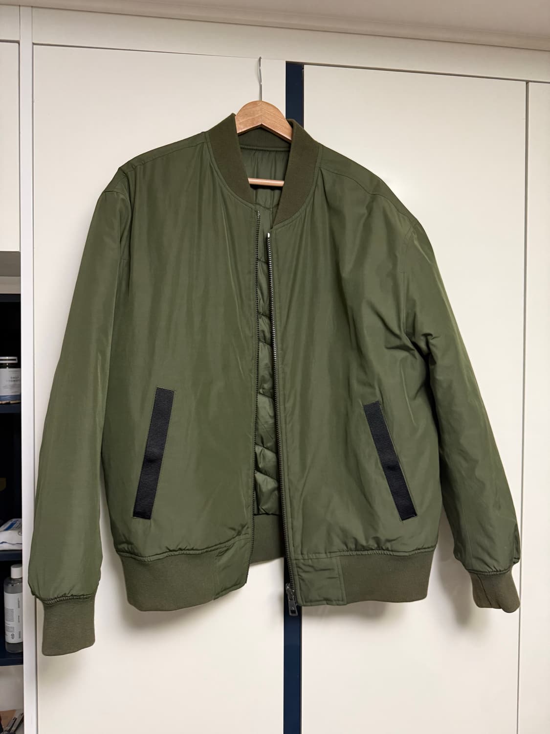 켈빈 양면패딩 항공점퍼 L 상품이미지3