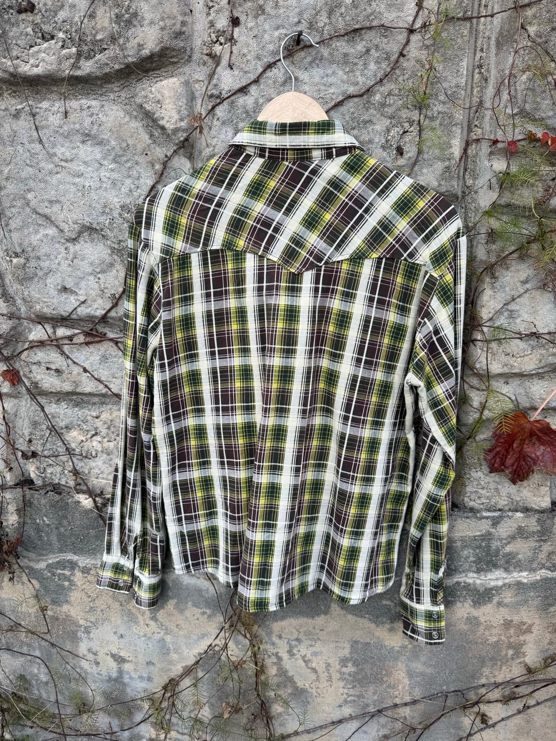 일본 빈티지 체크 웨스턴 셔츠 상품이미지3