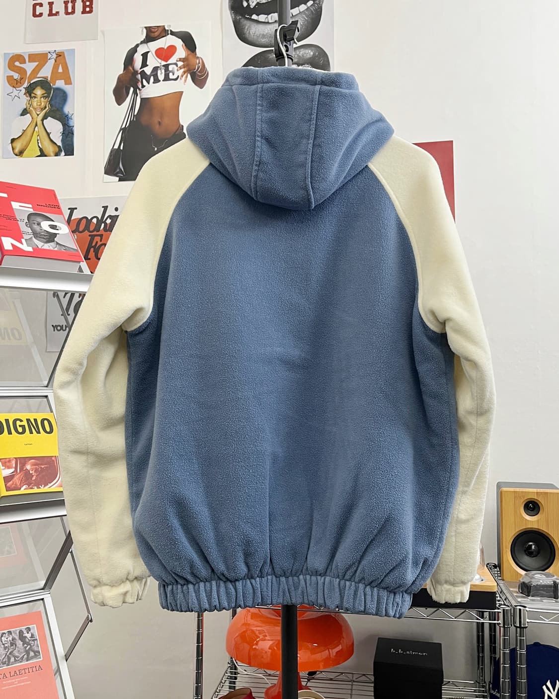 에코 00s 배색 후리스 퀼팅 점퍼 상품이미지7