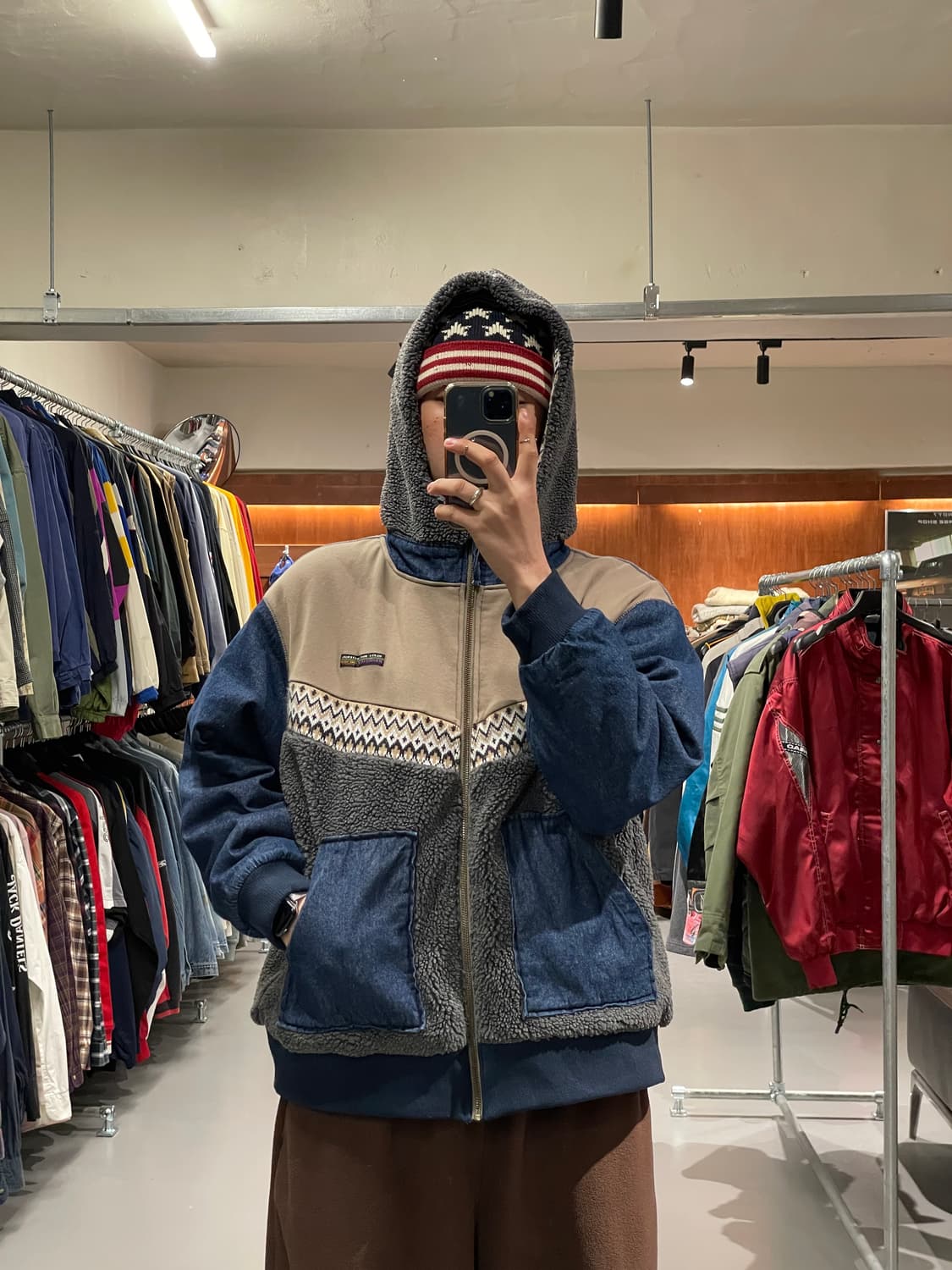 빈티지 데님 쉐르파 자켓   상품이미지4