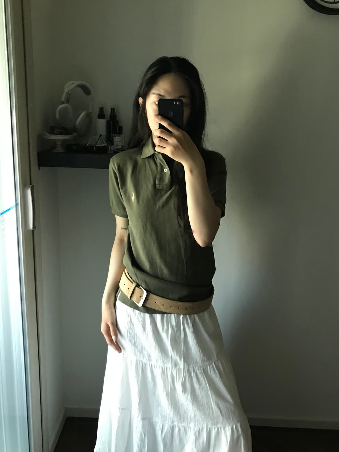 폴로 랄프로렌 포니 로고 카키 카라티 상품이미지1