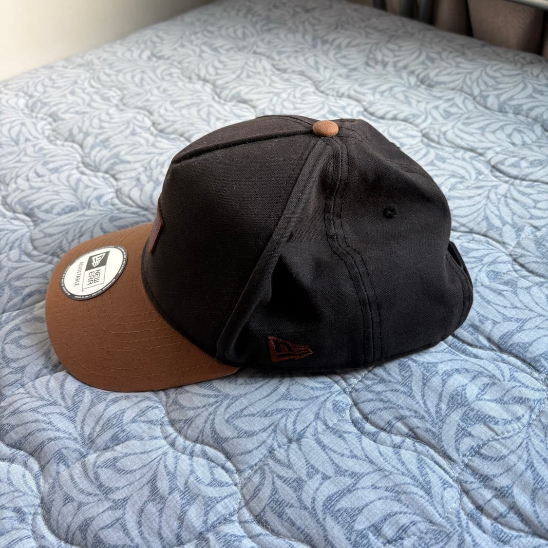 뉴에라 캔버스 가죽패치 캡 상품이미지4