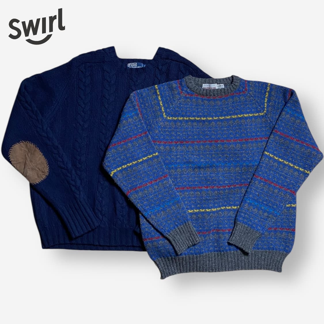 🌊90s Polo wool cable knit 상품이미지8