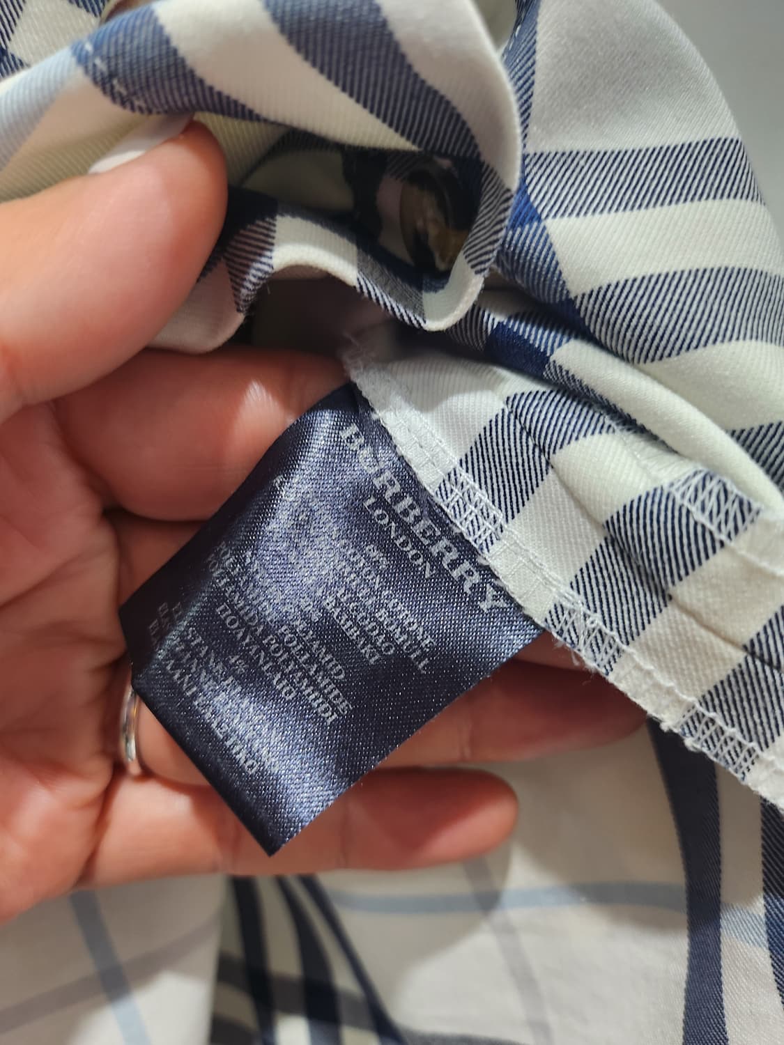 버버리 런던 체크 셔츠 원피스 L 정품 상품이미지7