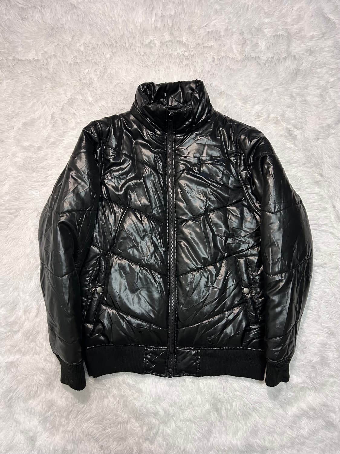 00s y2k glossy padded bomber 상품이미지1