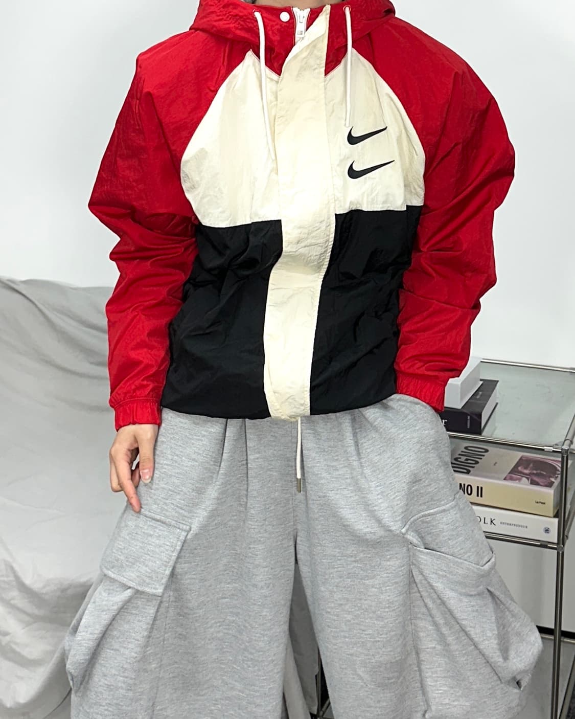 나이키 더블스우시 우븐 후드 바람막이 M 상품이미지2
