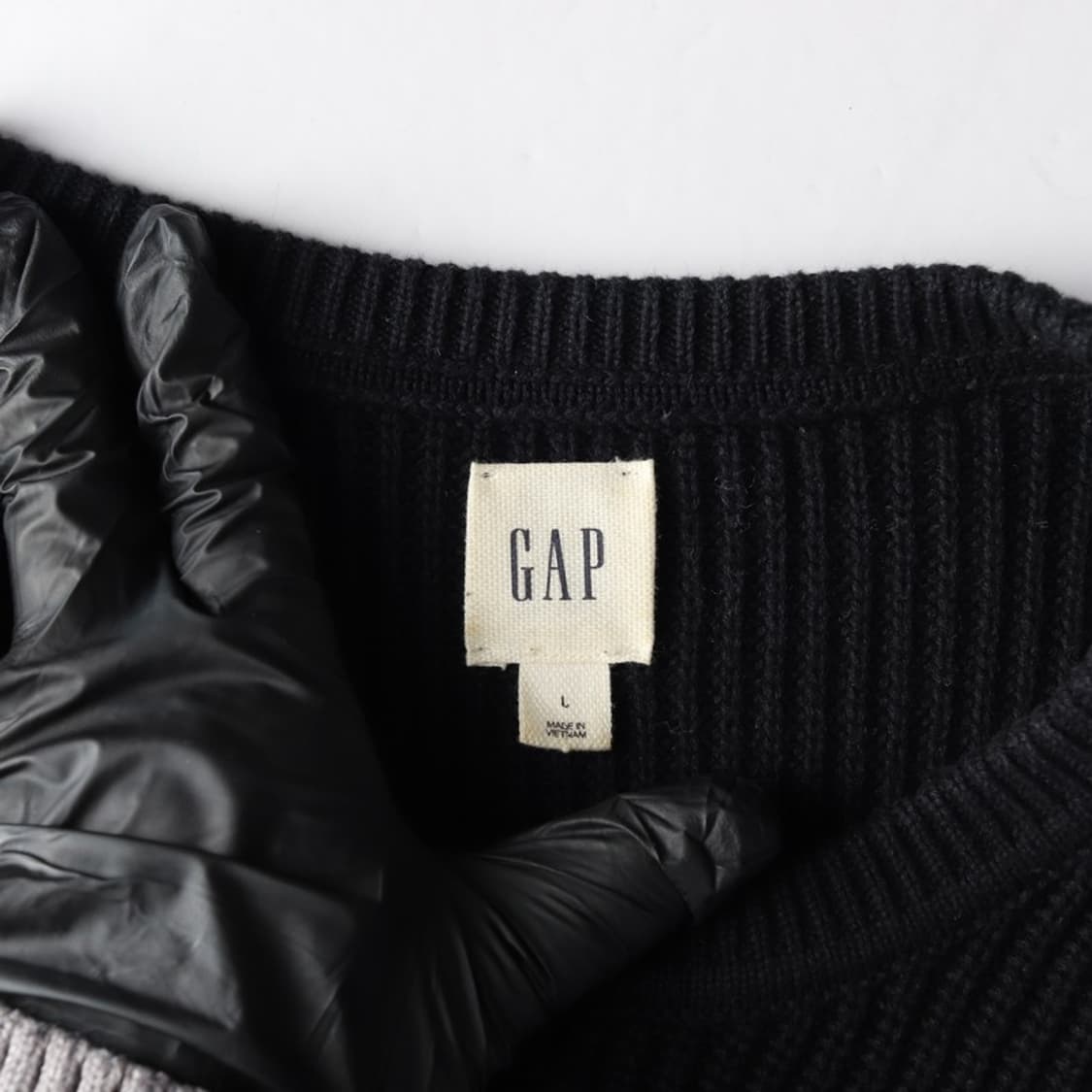 GAP 스트라이프 라운드넥 코튼 니트 L 상품이미지5