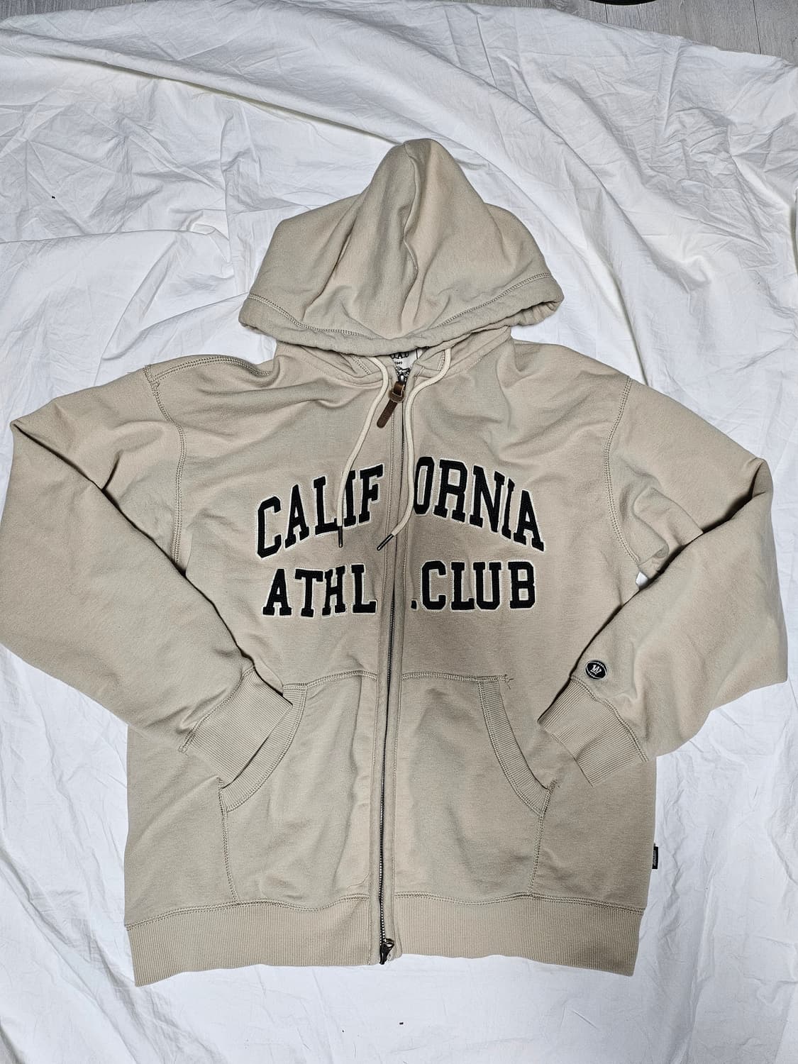 후아유 자수 로고 핀터깔 아방핏  y2k 후드 집업 L 상품이미지1