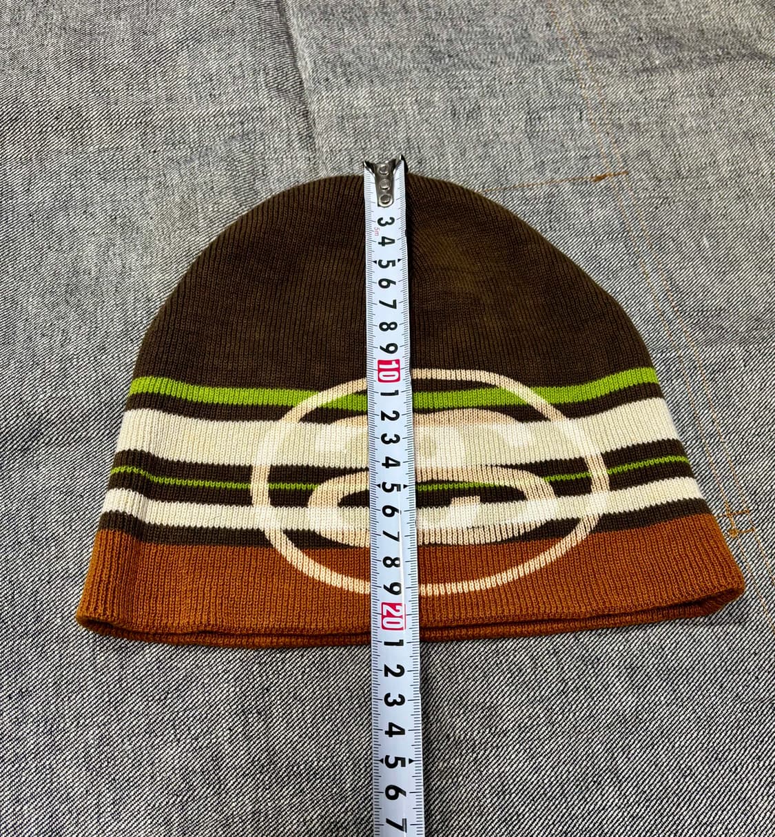 90s stussy 올드 스투시 빈티지 스트라이프 비니 상품이미지6