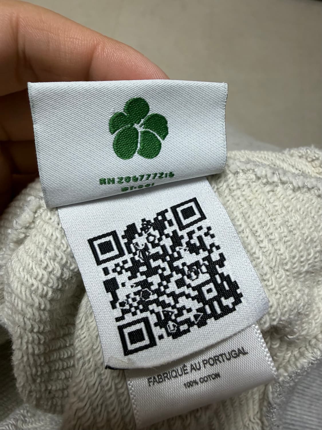 (미시착 새상품) S 데님티어스 회색 후드집업 상품이미지4