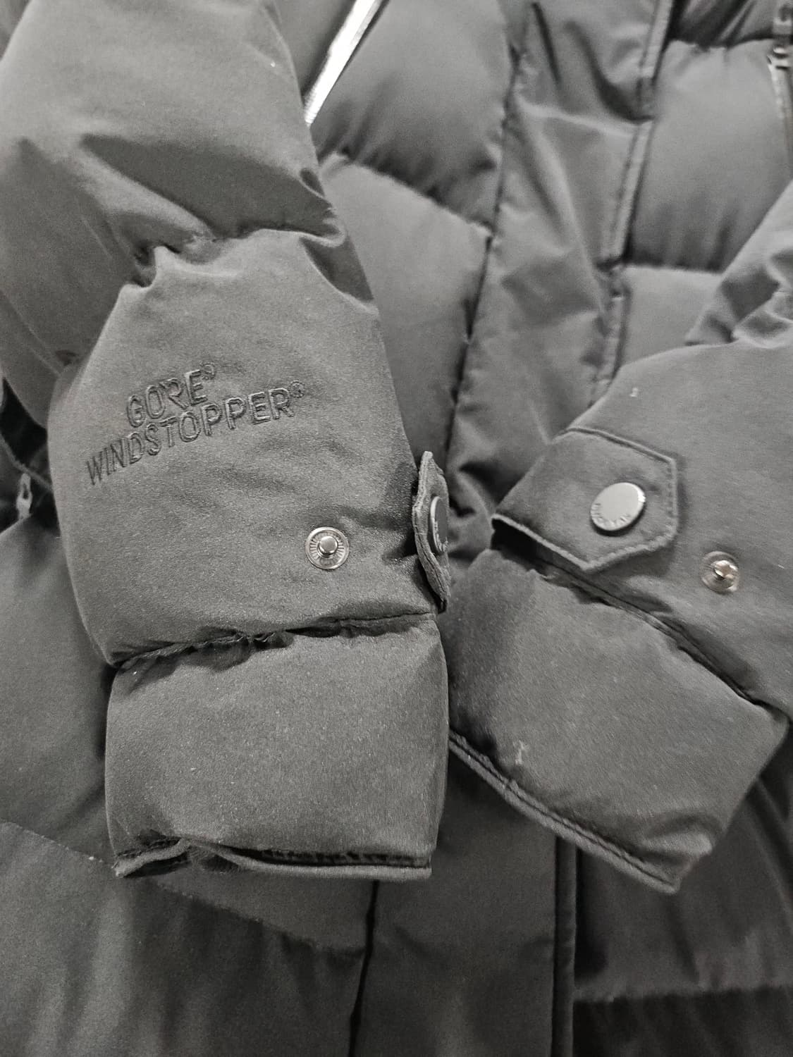 블랙야크  블랙 롱 패딩 폭스퍼 후드 90 상품이미지4