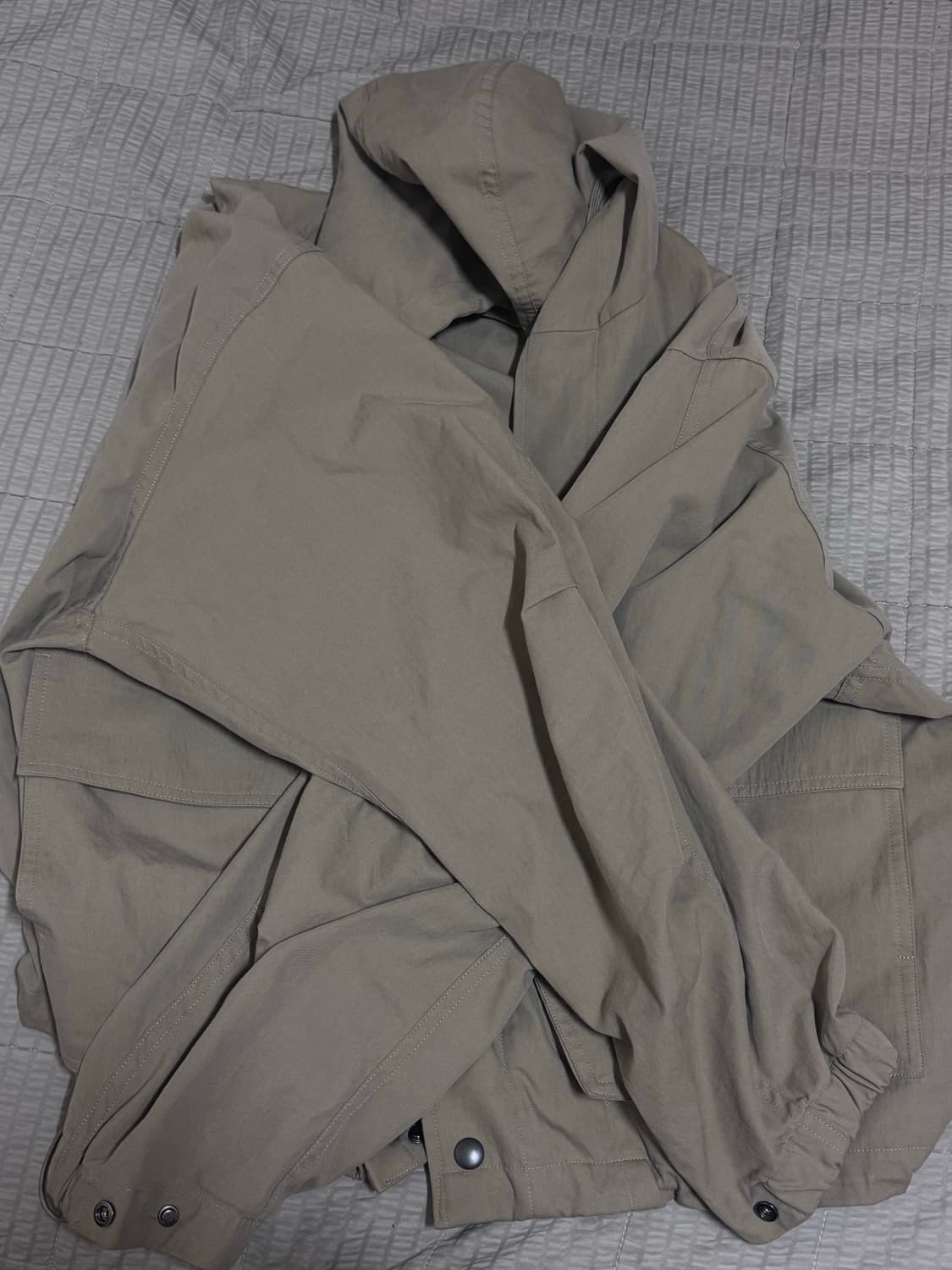 노운 후디드 자켓 올리브 2  상품이미지3