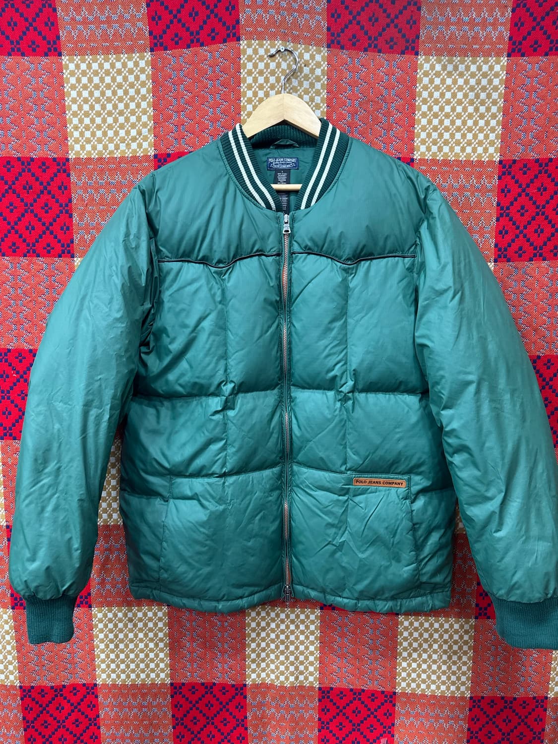 00's POLO JEANS Company 웨스턴 다운 패딩 L 상품이미지1