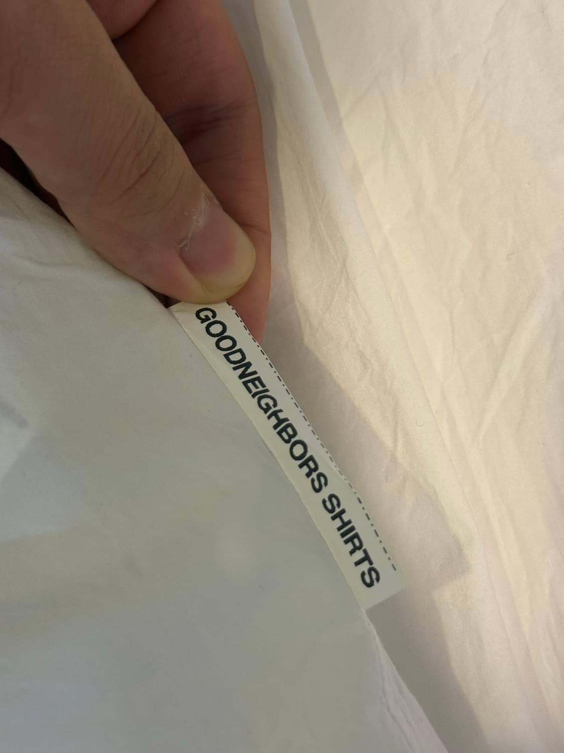 [M] 굿네이버스셔츠 화이트 셔츠 상품이미지7