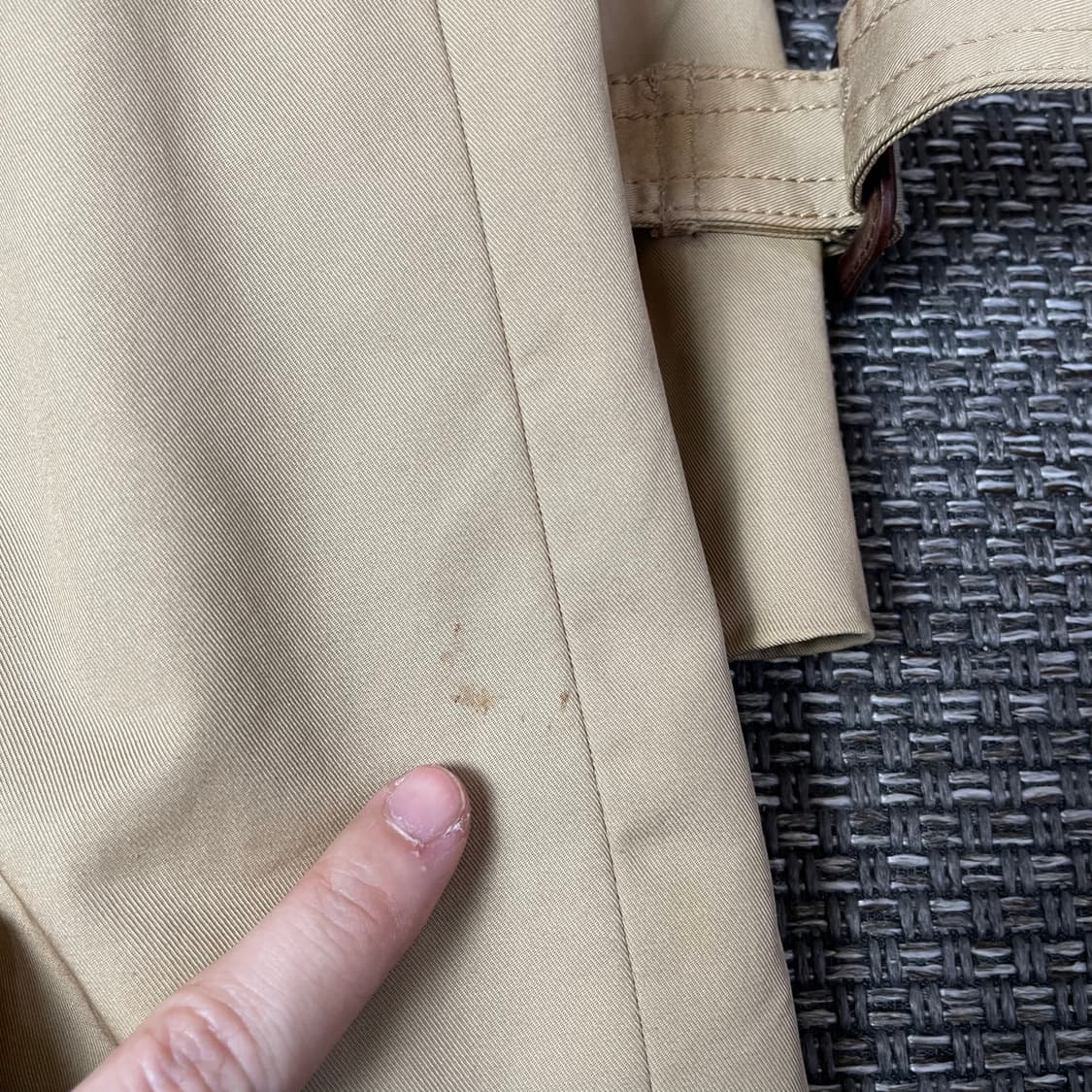 헤지스 베이지 숏 트렌치코트 90 상품이미지8