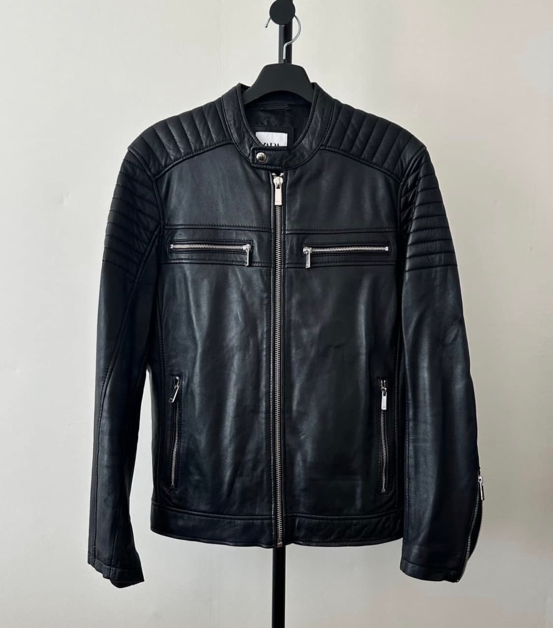 자라 맨즈 램스킨레더자켓 M급처 상품이미지1