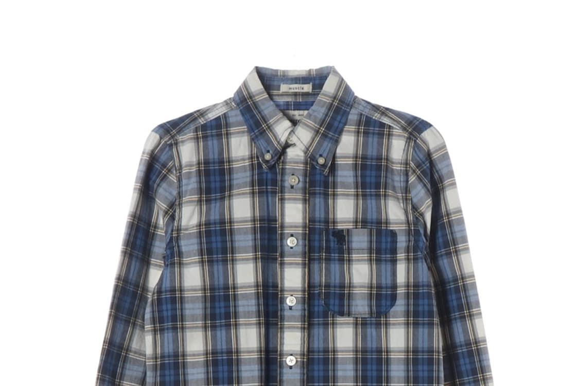 아베크롬비 키즈 클래식 체크 버튼다운 셔츠 M 상품이미지3