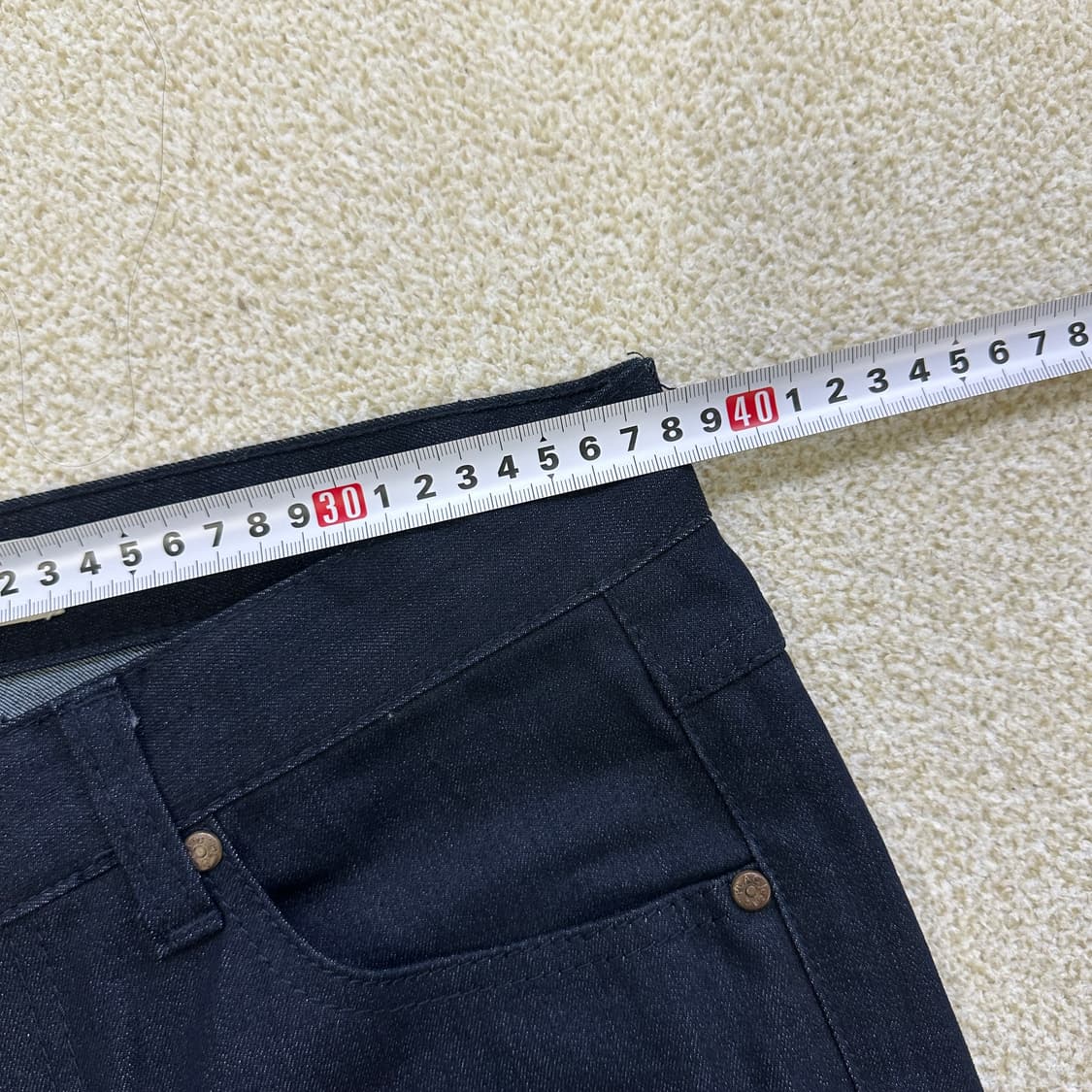 실측확인 플랙 청바지 진청바지 0317D 상품이미지5