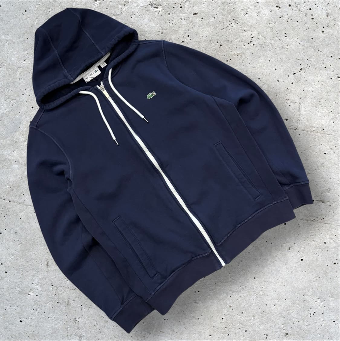 [M] 라코스테 네이비 스웻 후드집업 B477 상품이미지1