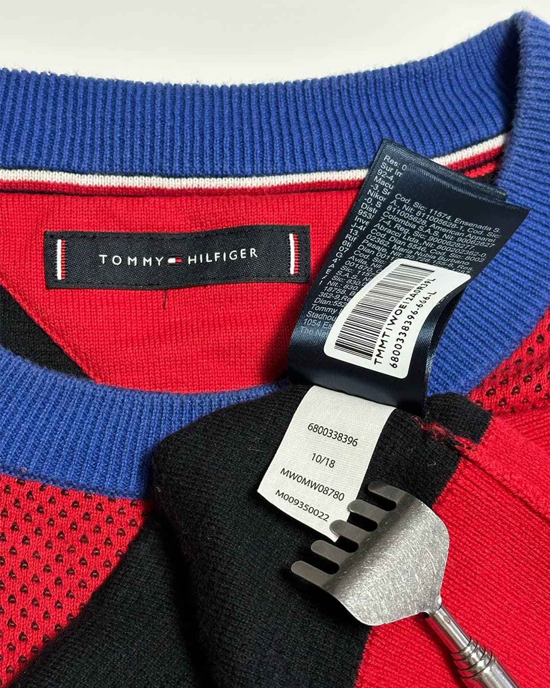 타미힐피거 배색 니트 상품이미지3