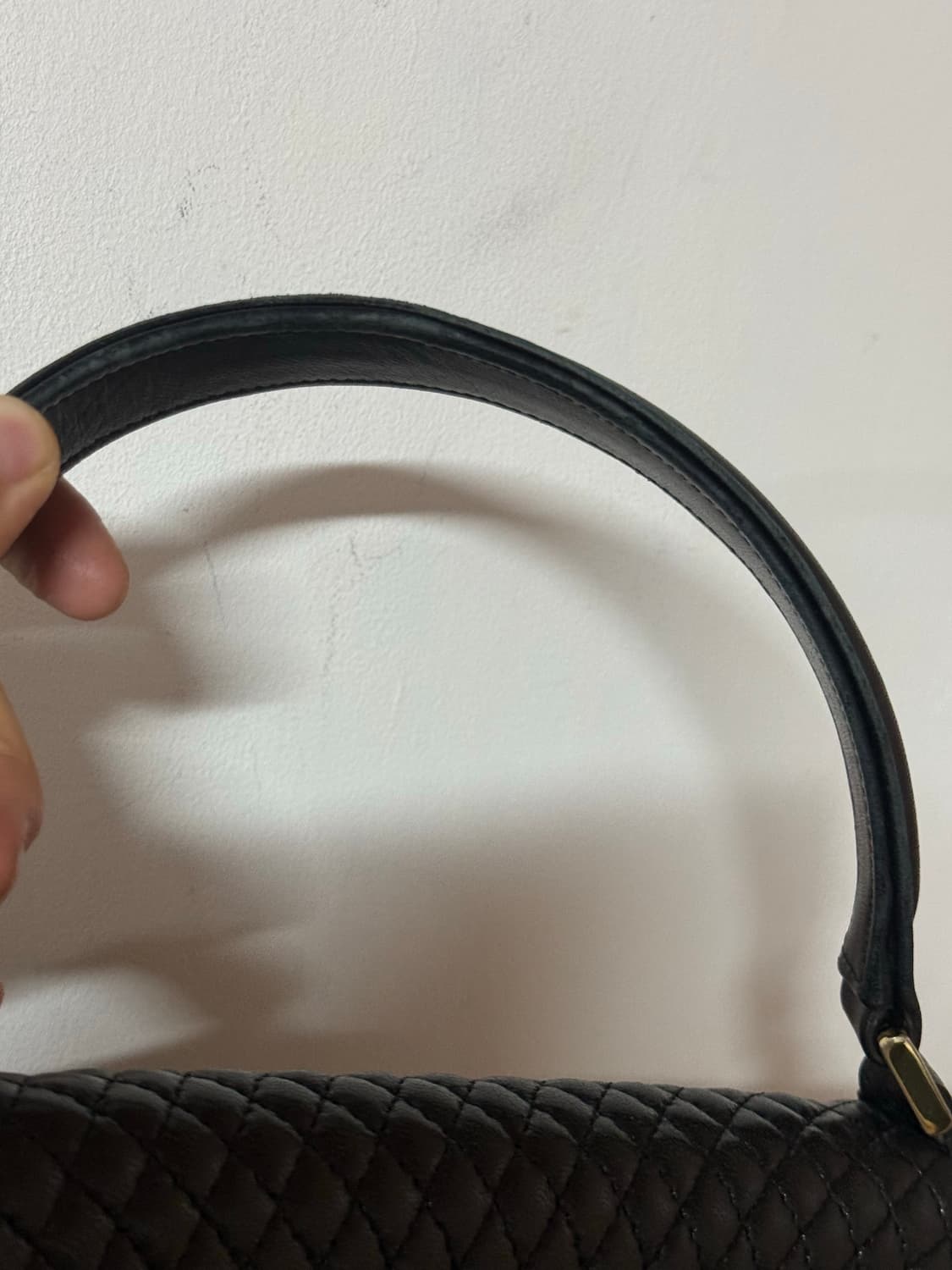 Bally 발리 블랙 퀼팅 레더 핸드백 상품이미지7