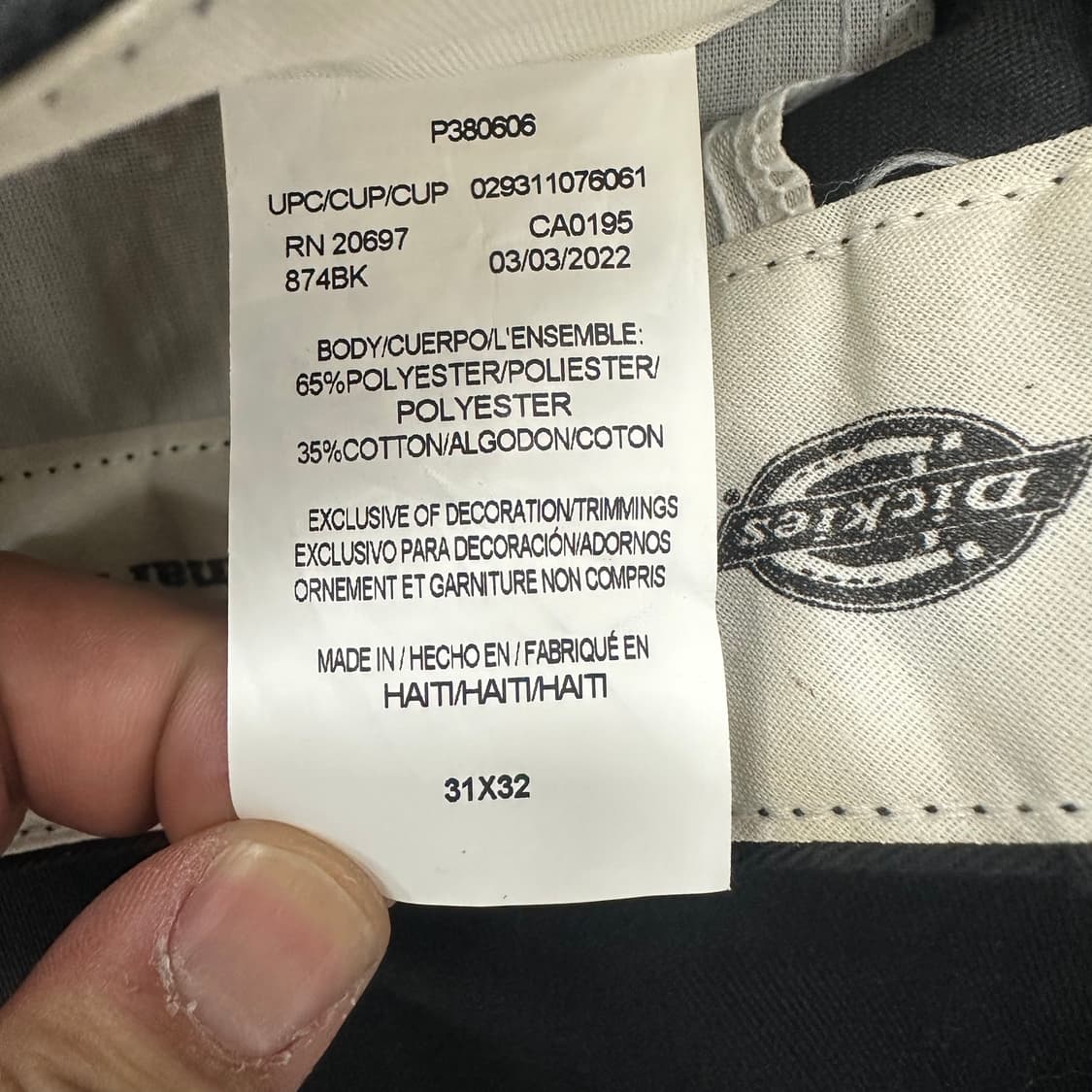 디키즈 874 코튼팬츠 상품이미지4