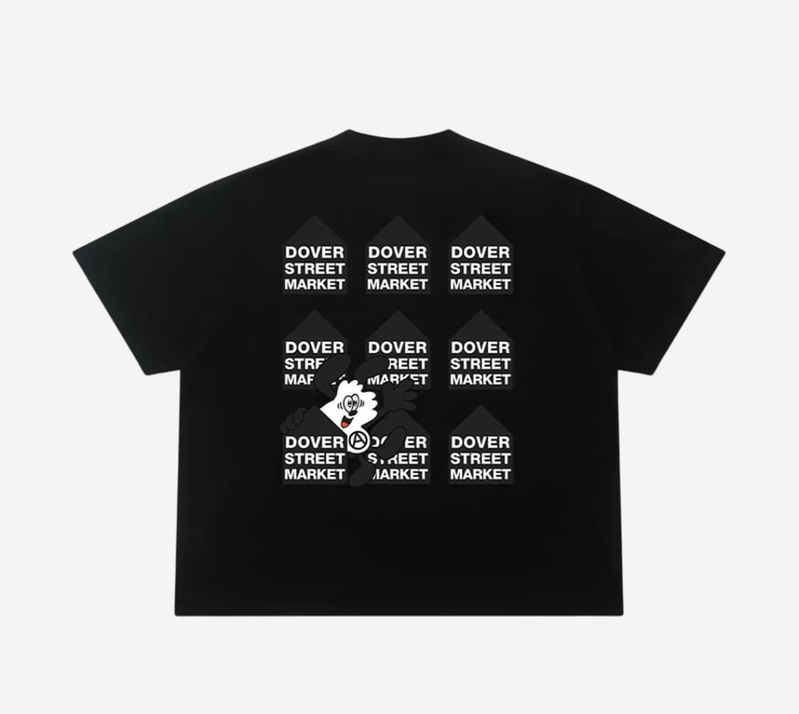 L) 베르디 x 도버 스트리트 마켓 빅 티셔츠 블랙 Verdy DSM 상품이미지1