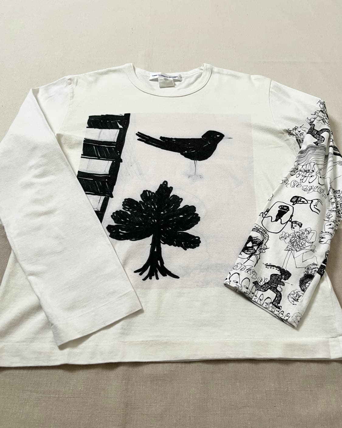 꼼데가르송 셔츠 아트워크 롱슬리브 티셔츠 comme des garcons 상품이미지3