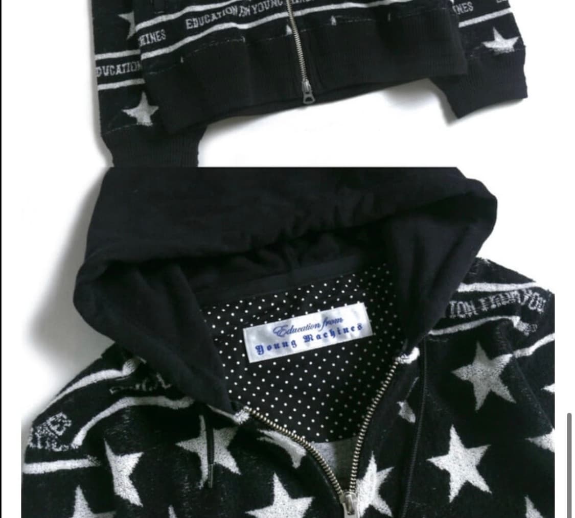 Star pattern hood jacket 상품이미지4