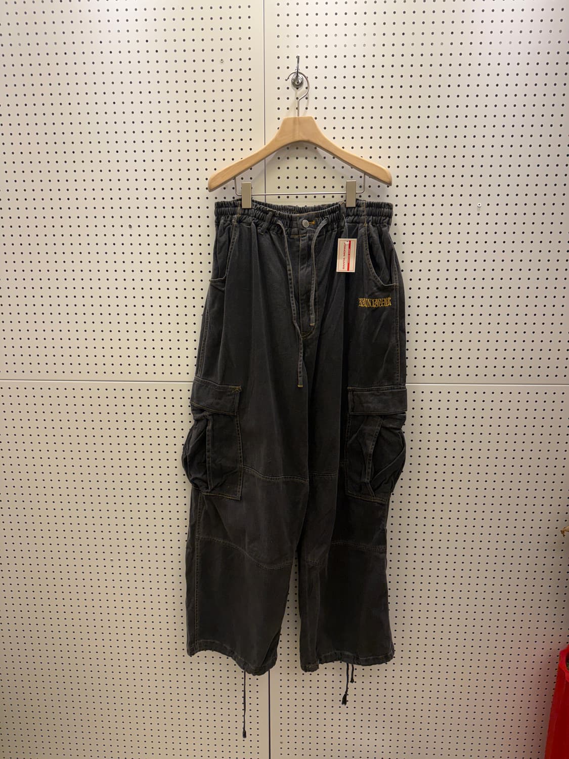 빈티지 카고 스트링 패치 와이드 팬츠 U253 상품이미지3