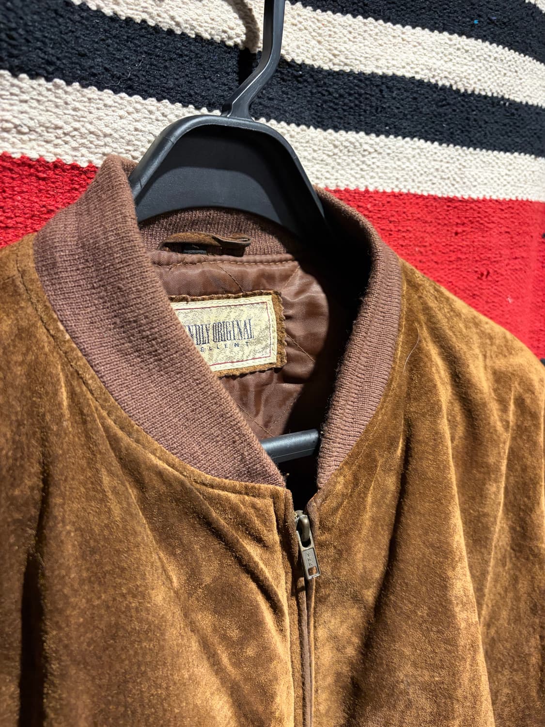 Brown suede  blouson / 스웨이드 블루종 점퍼 상품이미지3