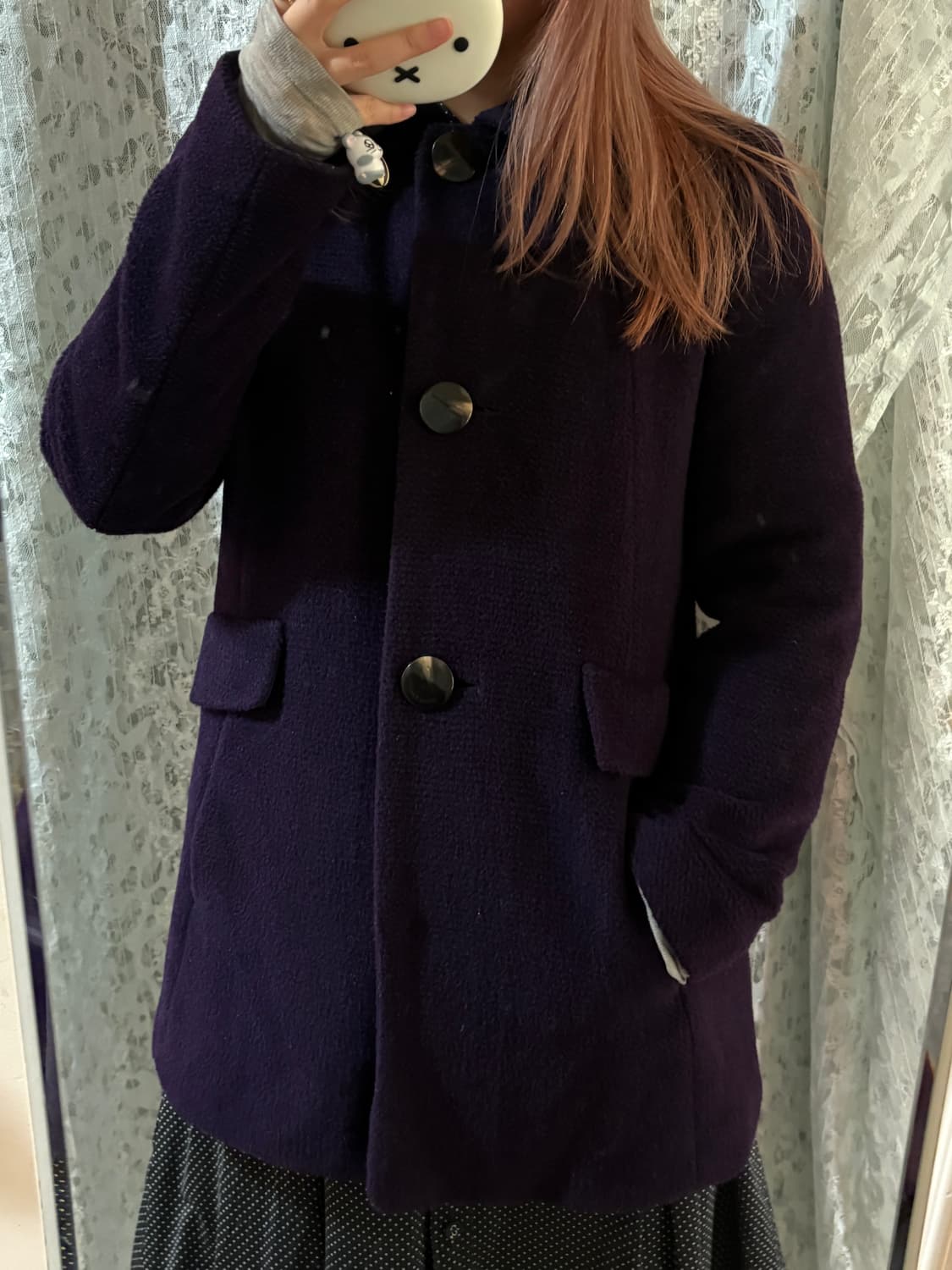 보라색 코트 상품이미지3