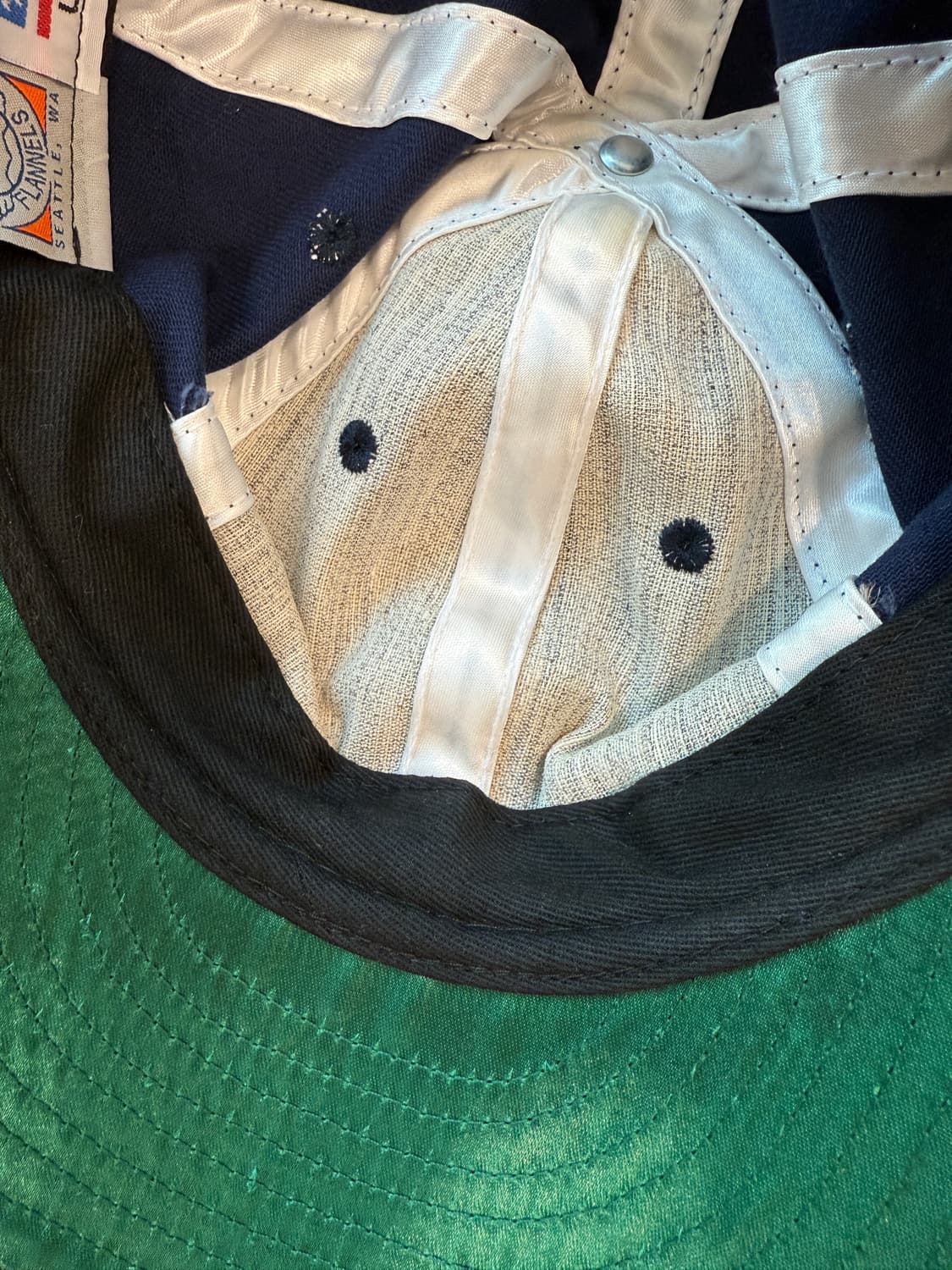 이벳필드 S로고 캔버스소재 볼캡 네이비 상품이미지5