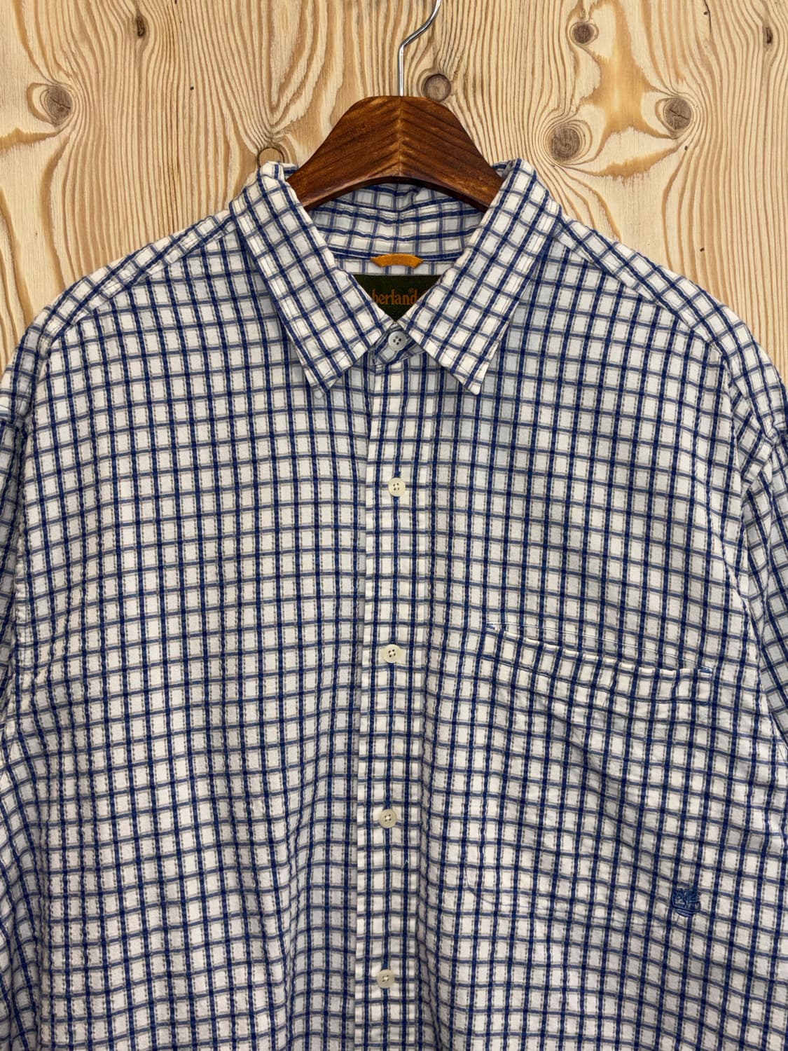 팀버랜드 체크 반팔 셔츠 상품이미지2