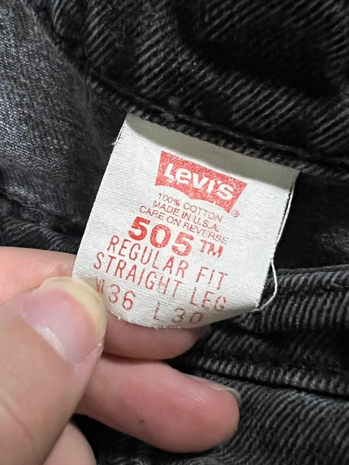 90s levis 505 오렌지탭 USA 36x30 상품이미지6