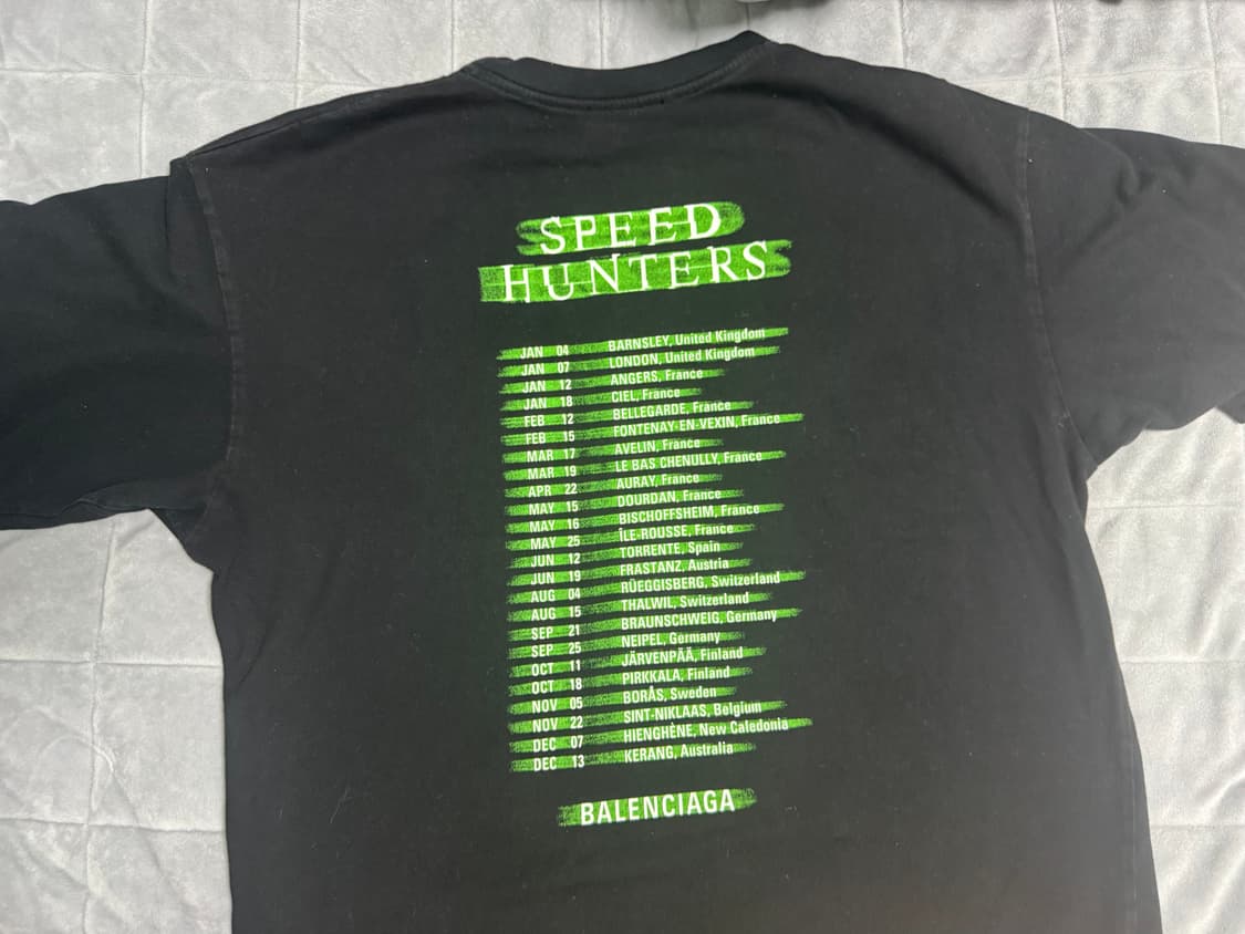 급처) 발렌시아가 스피드헌터 티셔츠 M 상품이미지2