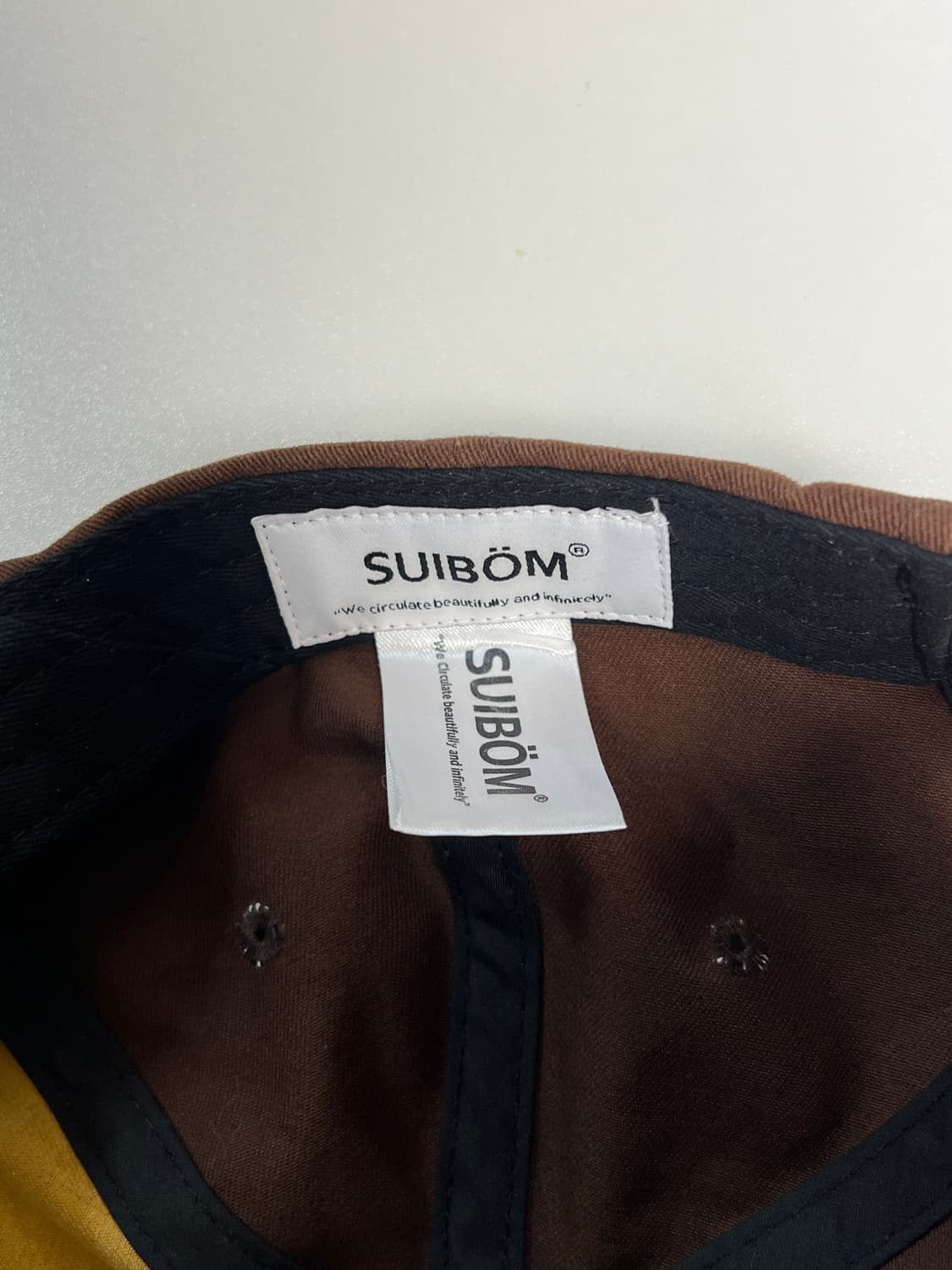 [OS] 수이봄 디제잉 브로디 볼캡 머스타드 옐로우 브라운 상품이미지3